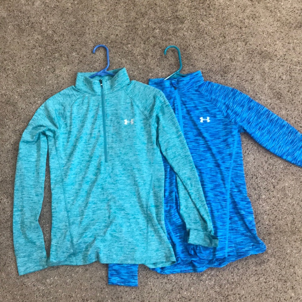 Under Armour quarter zip jackets. Size small.